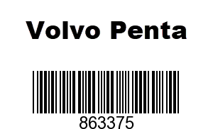 Volvo Penta 863375 - PROTECTING PLATE