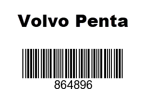 Volvo Penta 864896 - PIPE Retainer