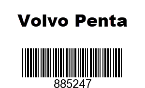 Volvo Penta 885247 - DRILL TEMPLATE,
