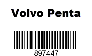 Volvo Penta 897447 - Shaft, Volvo