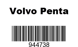 Volvo Penta 944738 - Plug, Volvo