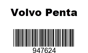 Volvo Penta 947624 - Gasket, Volvo