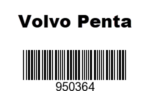 Volvo Penta 950364 - Lock Nut, Volvo