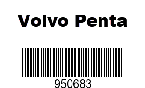Volvo Penta 950683 - PIN,