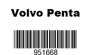 Volvo Penta 951668 - Lock Ring,