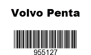 Volvo Penta 955127 - Cross Recessed Screw, Volvo