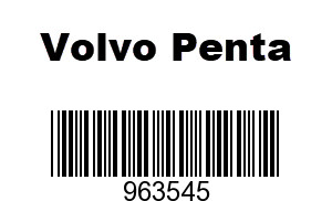Volvo Penta 963545 - HEXAGON SCREW, Volvo Penta (963545)