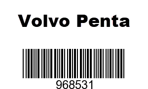 Volvo Penta 968531 - Screw, Volvo
