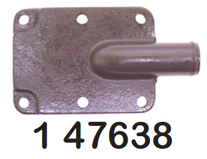 Barr Marine 1-47638 - Mercruiser Exhaust Manifold Front End Cap