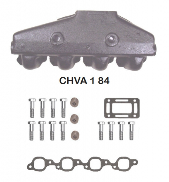 Barr Marine CHVA-1-84 - Center Riser Manifold for big Block GM V8 Engine