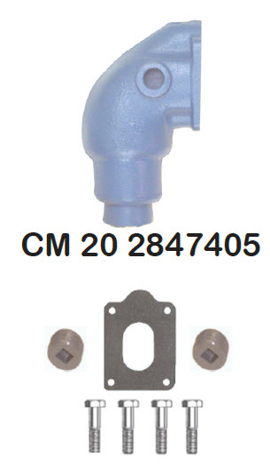 Barr Marine CM-20-2847405 - 90 Elbow, 318/360 (13 #)