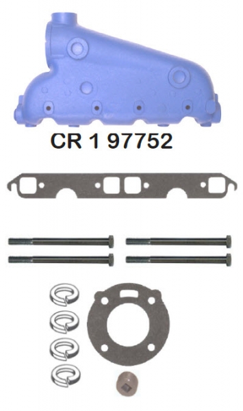 Barr Marine CR-1-97752 - Crusader Starboard Side (right) Exhaust Manifold