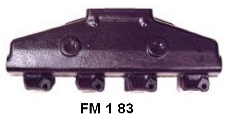Barr Marine FM-1-83 - Ford Small Block Center Discharge Exhaust Manifold