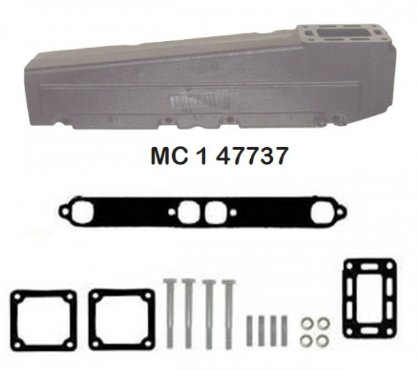 Barr Marine MC-1-47737 -MerCruiser V8 Exhaust Manifold Port Side (left)
