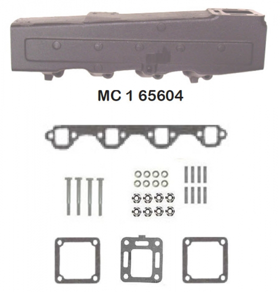 Barr Marine MC-1-65604 -MerCruiser Exhaust Manifold for Ford V8, Port