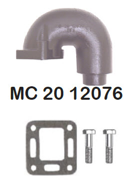 Barr Marine MC-20-12076 - MerCruiser Exhaust Riser