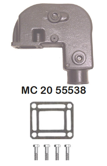 Barr Marine MC-20-55538 - MerCruiser Exhaust Elbow Riser
