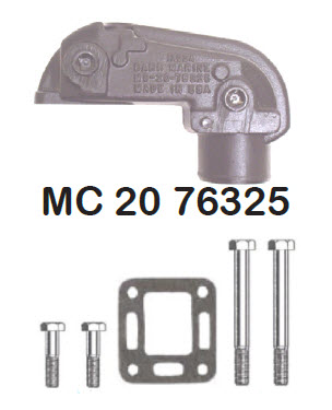 Barr Marine MC-20-76325 - MerCruiser Exhaust Riser