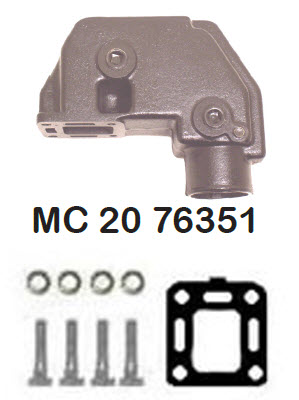 Barr Marine MC-20-76351 - MerCruiser Exhaust Elbow/Riser
