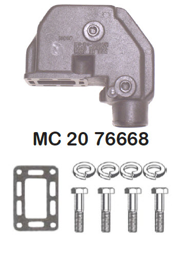Barr Marine MC-20-76668 - MerCruiser Exhaust Riser/elbow