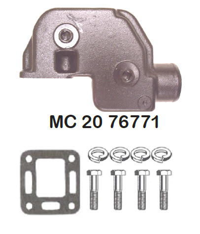 Barr Marine MC-20-76771 - MerCruiser Exhaust Riser/elbow for V8 Engines