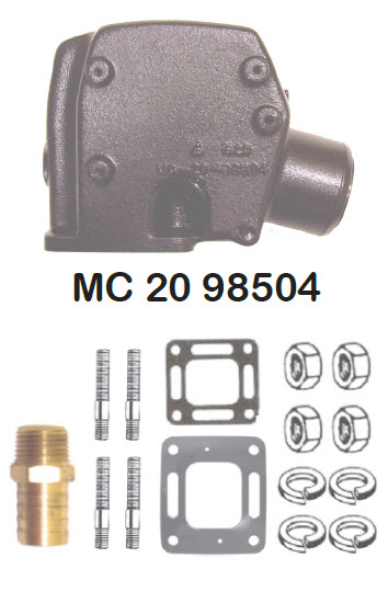 Barr Marine BARMC-20-98504 - 3 in. 15 Degree
Exhaust Riser