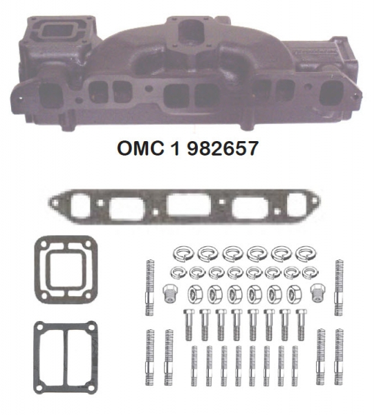 Barr Marine BAROMC-1-982657 - 4 Cylinder
Exhaust Manifold