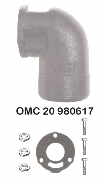 Barr Marine OMC-20-980617 -OMC Exhaust Elbow