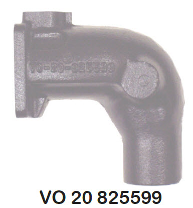 Barr Marine VO-20-825599 - Volvo Exhaust Elbow, AQ115, 130