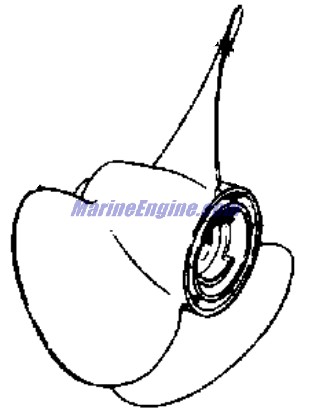 Evinrude Johnson OMC 0172492 - 14 X 17 SS Propeller