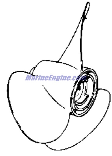 Evinrude Johnson OMC 0381296 - Prop,14.25X10
