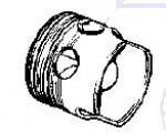 Evinrude Johnson OMC 0389661 - Piston And Wrist Pin, Std (389661)