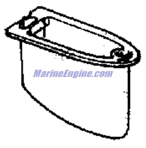 Evinrude Johnson OMC 0908226 - Rudder-g Case