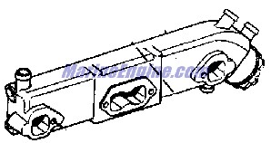 Evinrude Johnson OMC 0980367 - Exhaust Manifold, Starboard 04