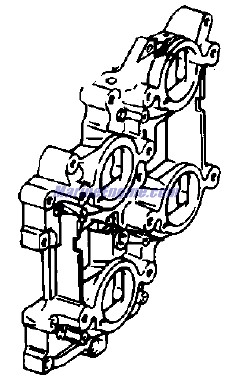 Evinrude Johnson OMC 5000886 - Intake Manifold 200/225FFI