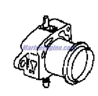 Evinrude Johnson OMC 5004643 - Throttle Body Assembly