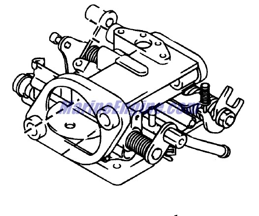 Evinrude Johnson OMC 5031966 - Carburetor, Lower (25)
