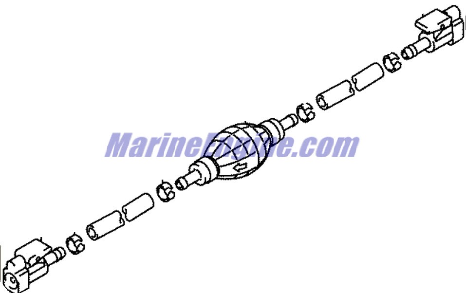 Evinrude Johnson OMC 5032149 - Hose & Bulb Assembly