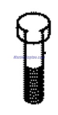 Evinrude Johnson OMC 5032174 - Bolt, Steering Bracket Sub