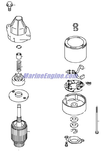 Evinrude Johnson OMC 5032433 - Stater Motor Assembly