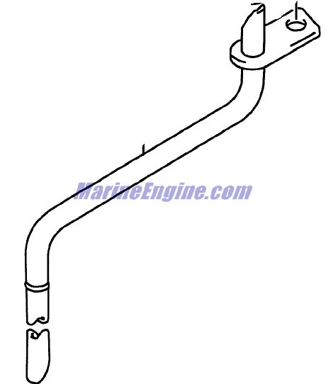 Evinrude Johnson OMC 5033117 - Water Tube (l)