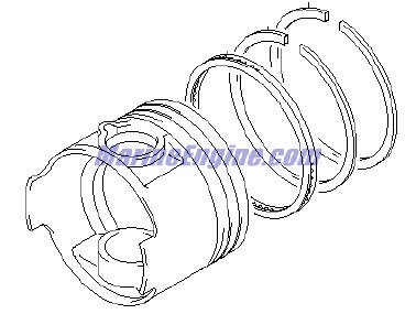 Evinrude Johnson OMC 5033353 - Rings Piston