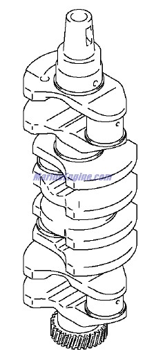 Evinrude Johnson OMC 5033523 - CrankShaft