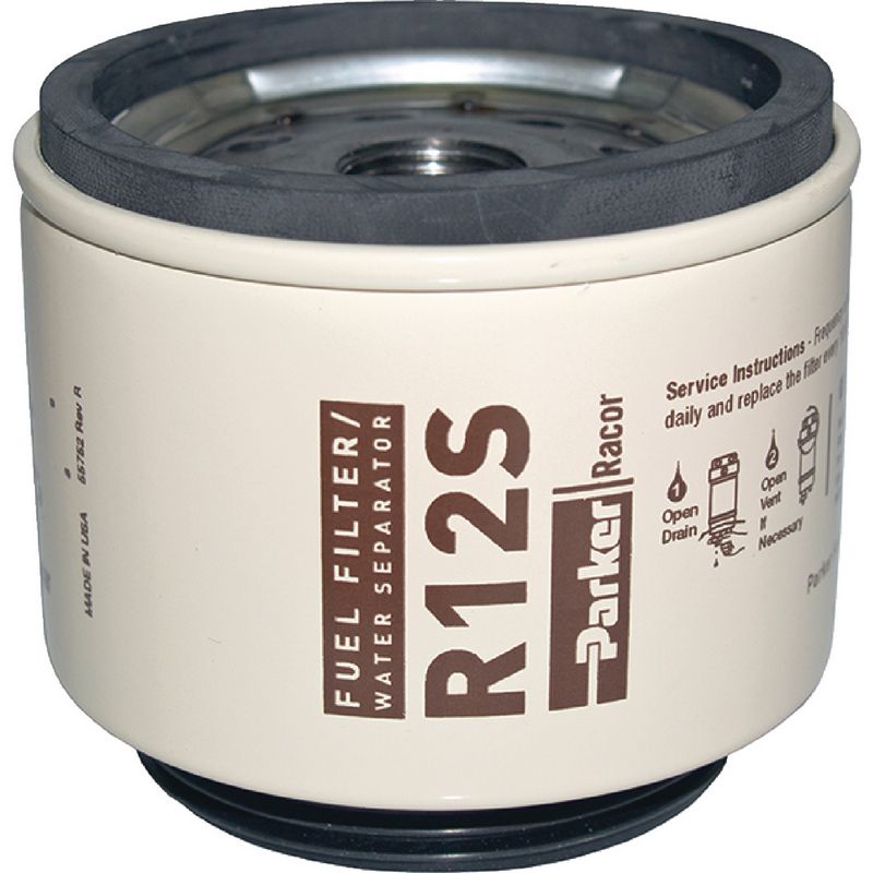 Racor Filter R12S Replacement Element for Diesel SpinOn Fuel/Water