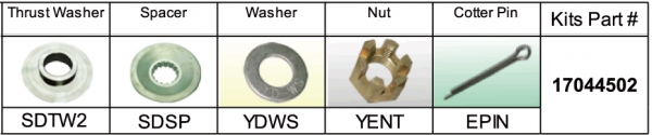 Solas Propeller 17044502 - Suzuki Hardware Kit DF140