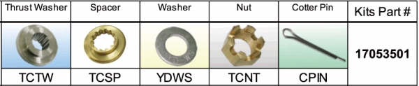 Solas Propeller 17053501 - Tohatsu/Nissan Kit 35-55 HP
