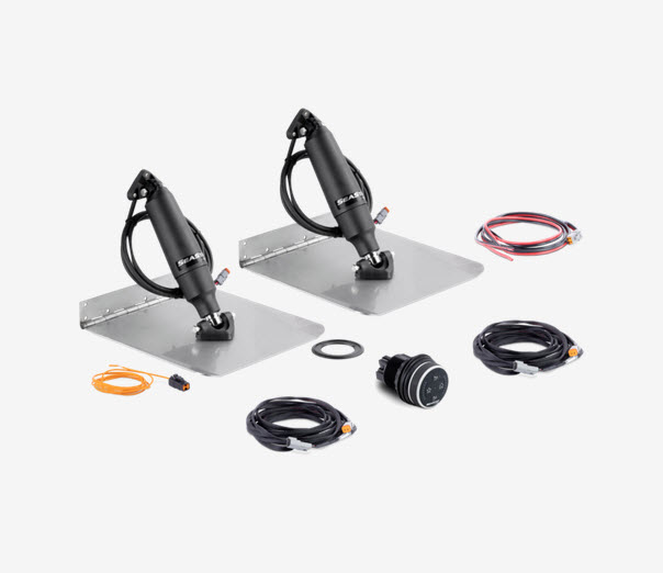 SeaStar Solutions STT3133R - Standard Trim Tab Kit, Standard Mount, 12X12 Tabs, 10 Inch Short Stroke