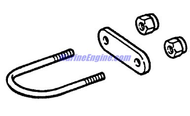 Mercury Quicksilver 10-41455A 1 - U BOLT KIT