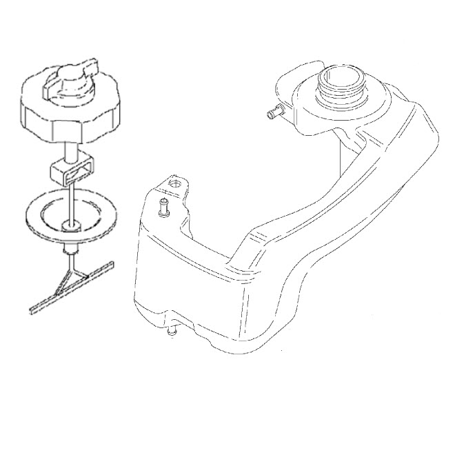 Mercury Quicksilver 12008M0088123 Fuel Tank Assembly