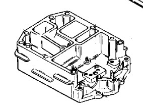 Mercury Quicksilver 42954A 5 - Exhaust Plate Assembly